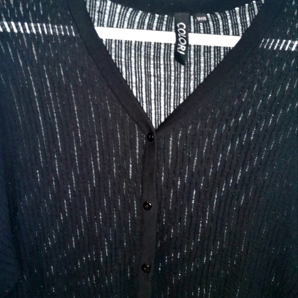 Black See Through Cardigan - Picture 3 of 4